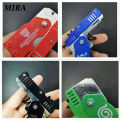 MIRA Creative Rubber Band Shooting Toy with Keychain Portable Mini Metal Foldable Toy Boys Rubber Band Shooting Toy with Keychain Portable Mini Metal Foldable Toy Not Easy to Break Durable Great Gifts. 