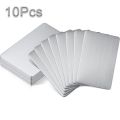 5/10Pcs 1mm Thick Stainless Steel Blank Metal Business Cards Laser Engraving Stainless Cards Customer DIY Gift Plate Blank Cards.