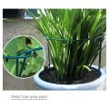 20 Pcs Plant Support Stakes Ring Cage Metal Garden Plant Stake Green Half Round Plant Support Ring Large Plant Supports.
