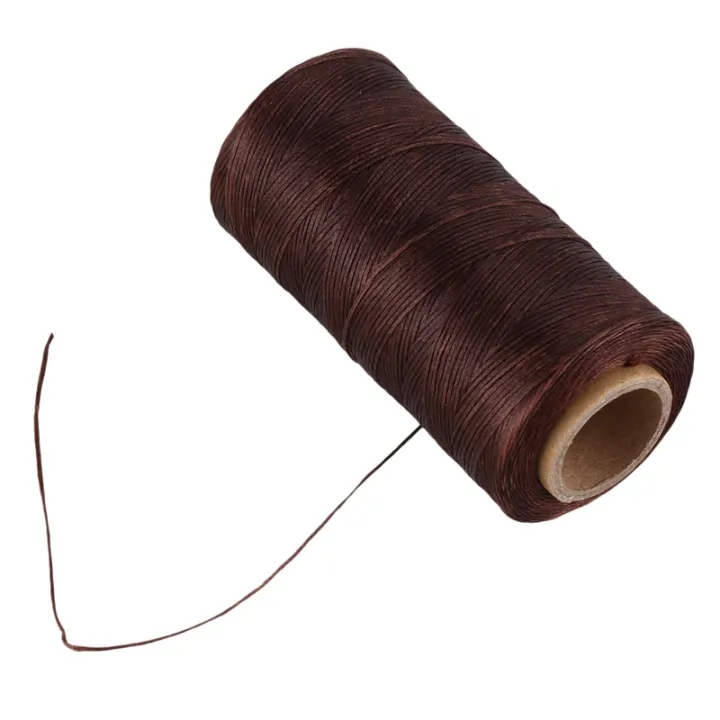 2%20Pcs%20260M%20150D%201MM%20Leather%20Sewing%20Waxed%20Wax%20Thread%20Hand%20Needle%20Cord%20Craft%20DIY%20Color:Light%20Brown%20&%20Gray%20-%20Image%206