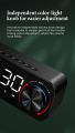 ZXL-B126 Subwoofer Mini Bluetooth Speaker/Mirror Dual Alarm Clock Digital Display LED Wireless Subwoofer Music Player. 