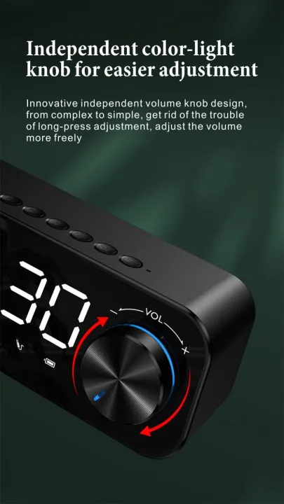ZXL-B126%20Subwoofer%20Mini%20Bluetooth%20Speaker/Mirror%20Dual%20Alarm%20Clock%20Digital%20Display%20LED%20Wireless%20Subwoofer%20Music%20Player%20-%20Image%208