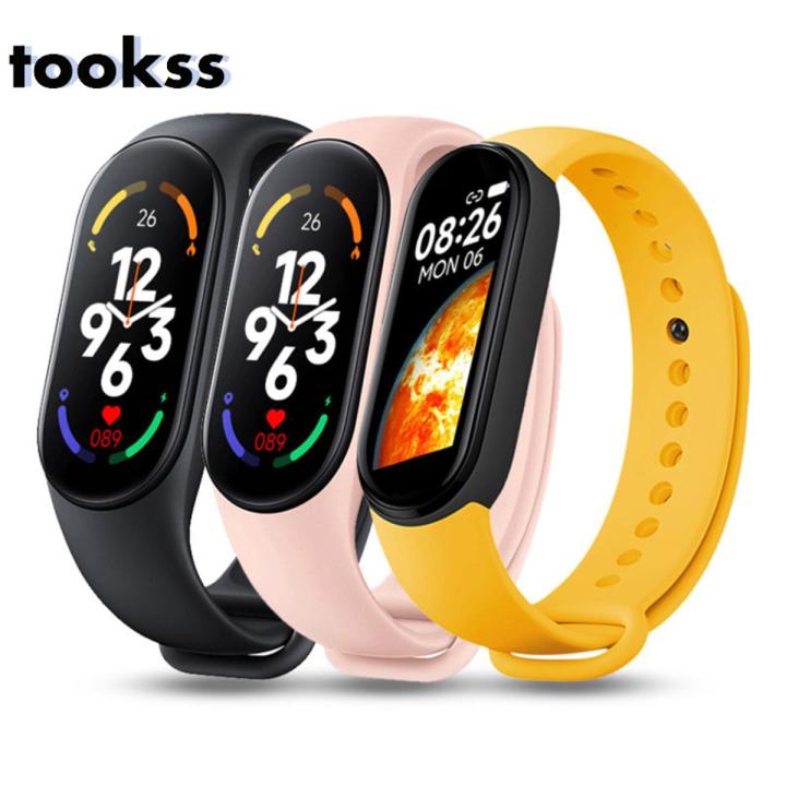 【Clearance Markdowns】Took M7 mart Watch Heart Rate Blood Preure Monitor Waterproof port Watche Compatible For Android Io (magnetic Model)