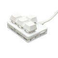 Mini mechanical keyboard, arrow keys, 4 keys, WASD up and down, left and right, usb wired red keyboard, custom shortcuts.