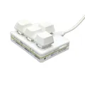 Mini mechanical keyboard, arrow keys, 4 keys, WASD up and down, left and right, usb wired red keyboard, custom shortcuts. 