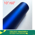 New Blue Metallic Matte Vinyl Sticker For Bike & Car Dashboard Gear Panel Designing 10 inch Wide 60 inch Long.