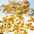 Confetti Balloons/ Jori Balloons/ Transparent Balloons For Anniversary, Birthday, Baby Shower, Valentine Day Party, Home, Restaurants and Showroom Decoration- (Pack of 10 Pcs).