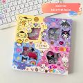 100Pcs Sanrio Kuromi Melody Cinnamoroll PET Transparent Waterproof Stickers Cartoon DIY Stationery Hand Ledger Sticker Gift. 