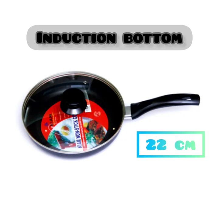 Kiam%20Non-Stick%20Fry%20pan%20With%20Glass%20Lid%2022%20cm%20IB%20(Induction%20Bottom)%20-%20Image%202