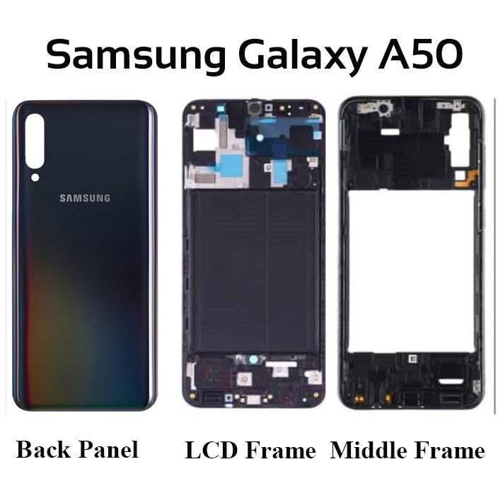 Full%20Body%20Housing%20Set%20for%20Samsung%20Galaxy%20A50%20Includes%20Front%20LCD%20Frame,%20Middle%20Bezel,%20and%20Back%20Panel%20-%20Image%206