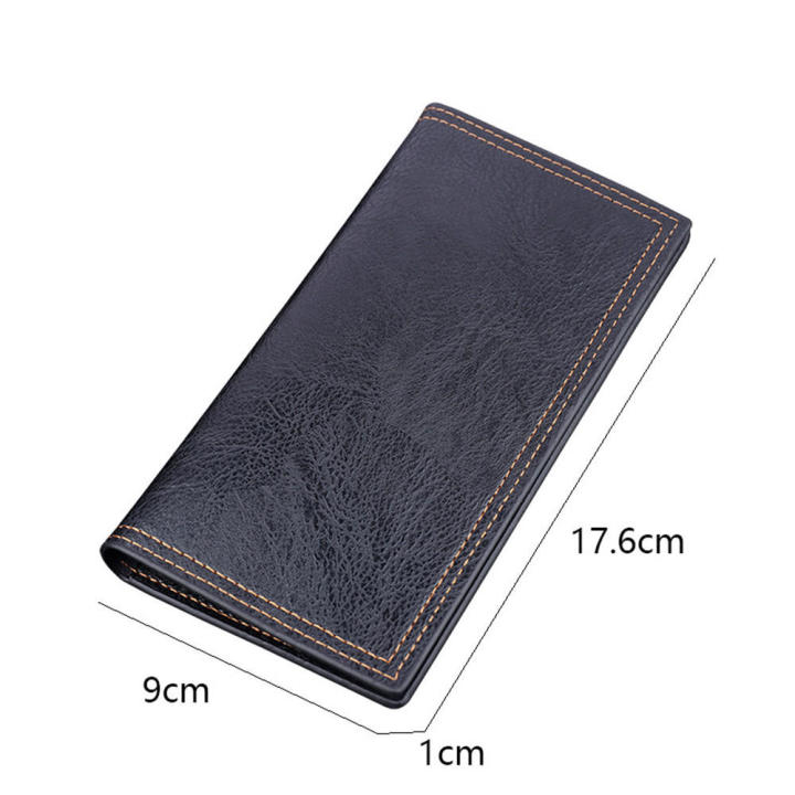 Pu%20leather%20Leather%20wallets%20Stylish%20Thin%203%20color%20holder%20Long%20Money%20purses%20for%20use%20Business%20professionals%20Gift%20for%20men%20Travel%20-%20Image%204