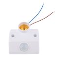 E27 Lamp Light Holder AC 220V 4-5 Meter PIR Body Infrared Motion Sensor Switches Automatic Light Switch Human Motion Body PIR Infrared Motion Sensor Switch Movement Detector Intelligent Lamps Controller.