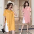 Maternity Spring Summer Dress Dress Foreigner Summer Skirt Tide Summer Small Fresh 2023 Midi Maternity Dress Summer. 