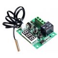 W1209 XH-W1209 Digital LED Display Thermostat DC 12V AC 220V Digital Temperature Controller Boards Incubator Switches Module With Waterproof NTC Probe Cables & 10A Relay.