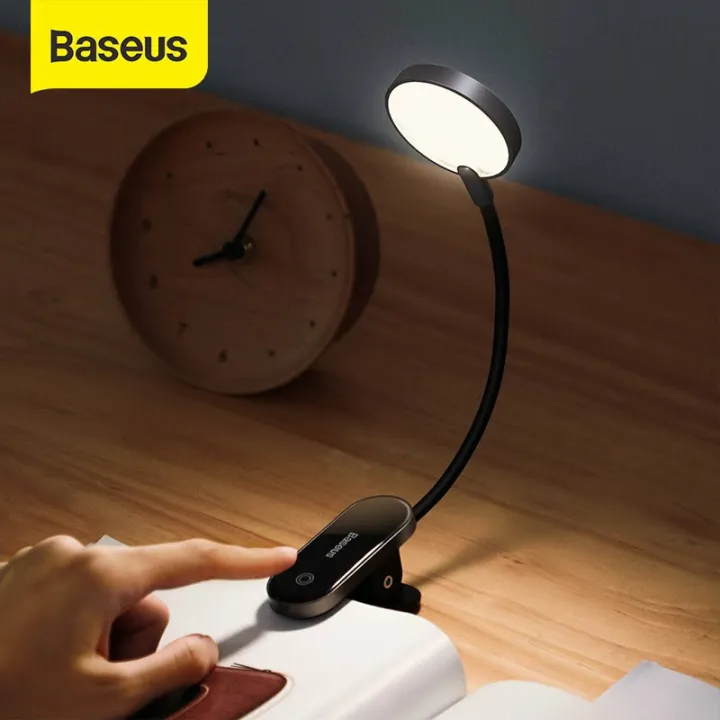 Baseus Led Clip Table Lamp Stepless Dimmable Wireless Desk Lamp | Daraz ...