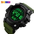 SKMEI New Men Outdoor Sports Watches Countdown Digital Watch 2Time Alarm 5Bar Fashion Waterproof Wristwatches 1384.
