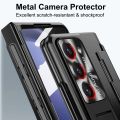 Case with S Pen Pen Holder For Samsung Galaxy Z Fold 5 4 3 CLEAR Case Screen Protector Hinge Kickstand Cover For ZFold5 Fold43.