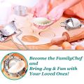 Dumplings Maker 8 PCs,Empanada Press Mold and Cutter,Pie Ravioli Dough Pastry Wrappers Skin Manual Stuffing Spoon. 