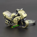 Mini Metal Motorcycle Keyring 3D Motorbike Model Keychain Key Ring Key Holder (Bronze). 