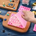 New DIY Arabic Numerals English Alphabet Silicone Mold Handmade Chocolate Pastry Cake Decoration Baking Tool Fondant Cookie Kit.