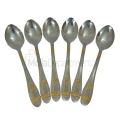 AYD 6 pcs stainless steel Tea spoon golden color design 15cm long Tea spoon.