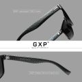 GXP Brand Square Retro Gradient Polarized Sunglasses Women Men Carbon Fiber Pattern Design Outdoor Sports Eyewear.