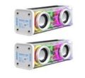 A88 Transparent Mecha Wireless Bluetooth Speaker Portable Subwoofer Stereo TWS Dual Machine Interconnection Music Center Speaker. 