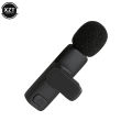Bluetooth-Compatible Wireless Lavalier Microphone Portable Audio Video Recording Mic For IPhone Android Live Game Mobile Phone.