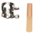 Plastic B Flat Clarinet Mouthpiece & Cap Clamp Woodwind Instents. 