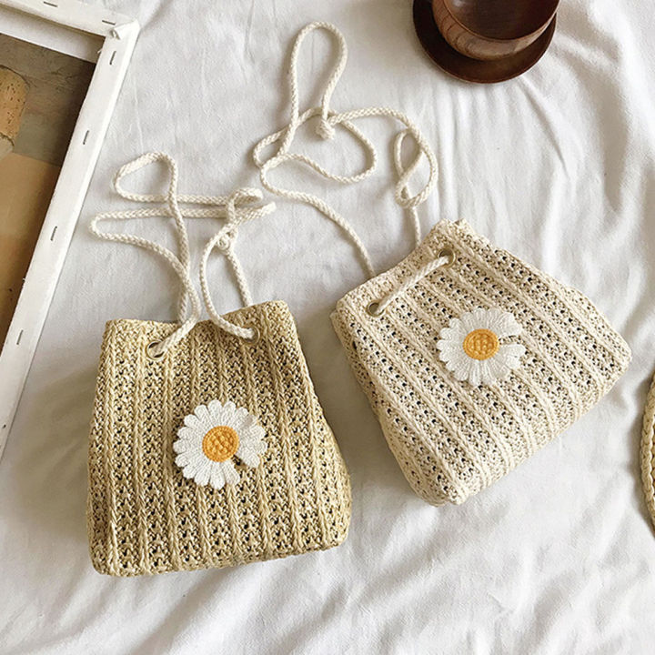 Women%20Daisy%20Mini%20Chain%20Messenger%20Bag%20Girl%20Versatile%20Woven%20Bucket%20Bag%20Shoulder%20Bag%20-%20Image%203