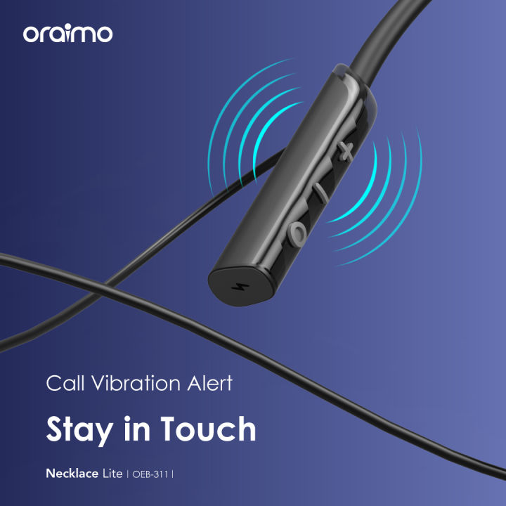 oraimo%20Necklace%20Lite%20(OEB-311)%20Call%20Vibration%20Wireless%20Earphones%20light%20gold/%20sage%20green/%20mysterious%20blue/%20Black%20-%20Image%208