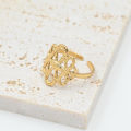 Wholesale Chinese Jewelry Gold Plated Stainless Steel Chinese Knot Design Adjustable Open Rings Women Men Jewelry. 