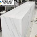 Fridge Wallpaper Vinyl Natural White Marble and 3D Background , Warp, Skin Sticker (200 x 60cm). 