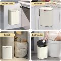 kitchen Hanging Trash Can with Lid Wall mounted Kitchen Garbage Cube For Cabinet Door Recycling Garbage basket. 