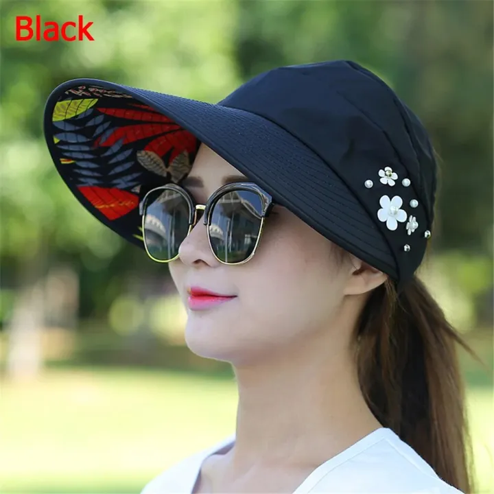 1pc%20Golf%20Sun%20Cap%20Women's%20UPF%2050+%20UV%20Protection%20Wide%20Brim%20Beach%20Sun%20Hat%20Visor%20Hats%20for%20Women%20Wife%20Girls%20Gift%20Uulticolor%20Fashion%20-%20Image%205