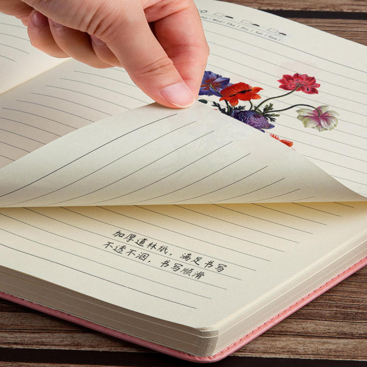 Notebook Diary School Supplies Extra-thick Wax-feeling Leather A5 Log Notebook Daily Office Work Notebook