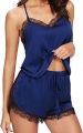 Women's 2 Pieces Nightwear Lingerie Set Tops & Shorts crop top set.