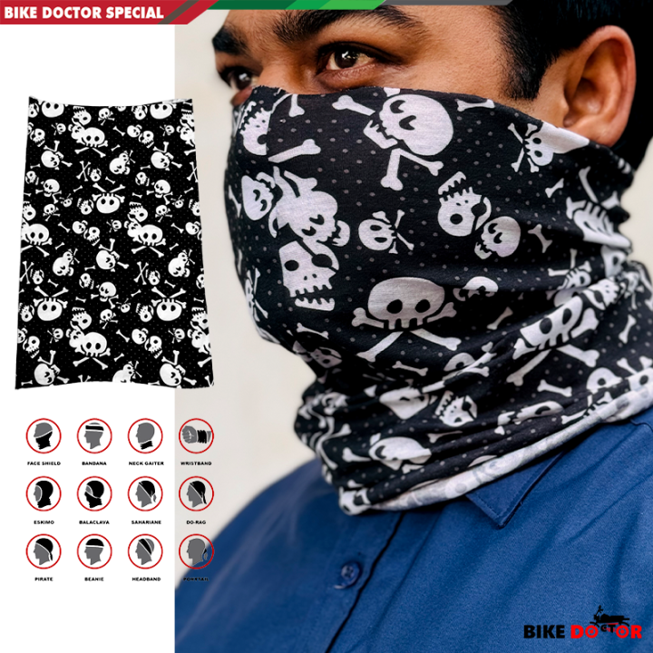 Bandana Magic Face Mask Neckerchief Sun Protection Polyester Men's Scarf Head Buff Unisex Washable Elasticity for Outdoor Riding Helmet and Activities 1 Piece