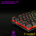 Rgb Keyboard Backlit Gaming Keyboard Twolf T20 Rgb Lighting - Illuminate Your Gaming Setup With Vibrant Colors.