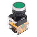 LA38-11/203 Push Button Momentary Heavy Duty Switch Green.