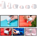 Mini Air Pump Portable Camping Light Tiny Inflator/Deflator Pump with Battery USB Rechargeable for Pool Floats Air Bed.