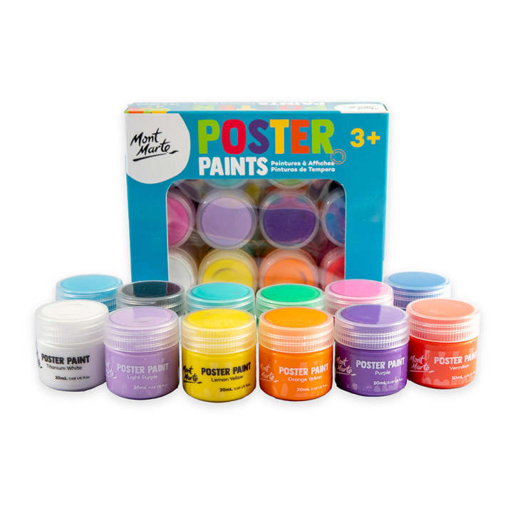 Mont Marte Poster Paint Set 12pc*20ml