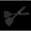 Silicone Non Stick Spoon- Black - 2 Pcs. 