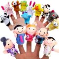 Finger Puppets Set Baby 10 pcs Animals Plush Doll Hand Cartoon Family Hand Puppet Cloth theater Educational Toys for Kids Gifts Ruiqir Super Store.