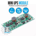 Mini UPS Circuit 9V 12V Router Onu 3.7V-5V to 9V 12V Converter Boost Step-Up Charging Discharge Module for Router Onu CCTV.