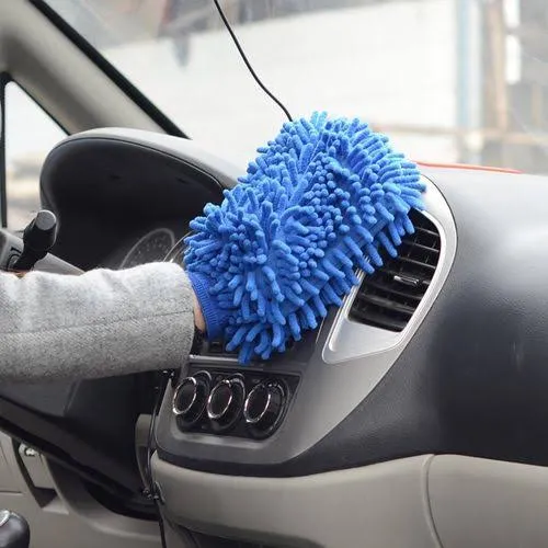 Microfiber%20Warp%20Car,%20Bike,%20Bicycle%20Cleaning%20Cloth%20Chenille%20Glove%20-%20Blue%20-%20Image%204
