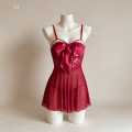 Large Nightdress Perspective Strap Plus Size Lingerie. 