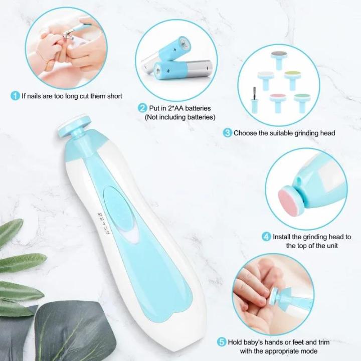 Children's%20nail%20file%20trimmer%20set%20Baby%20Electric%20Nails%20Toe%20nail%20clipper%20trimmer%20Newborn%20nail%20art%20set%20Baby%20nail%20care%20tools%20-%20Image%203
