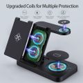 4 in 1 15W Foldable Wireless Charging Station For iPhone 14 13 12 Pro Max Apple Watch 8/7/6 Samsung Galaxy 5/4/3 Fast Charger. 