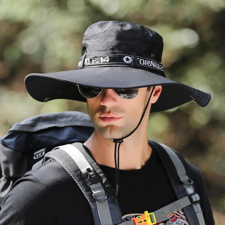 Bucket Hat With Sunglasses Hat Men's Summer Sun Protection Outdoor